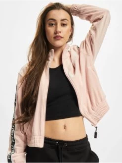 FUBU Damen Übergangsjacke Tape In Rosa