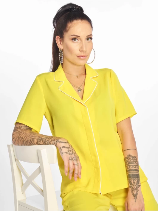 Glamorous Damen Hemd Ladies In Gelb 3 Glamorous Damen Hemd Ladies In Gelb