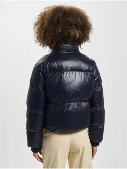 Hugo Damen Puffer Jacket Pirella High Shine Water Repellent Polished Trims In Blau -Modegeschäft für Damen hugo puffer jacket blau 980277 1