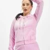 Juicy Couture Damen Zip Hoodie Robertson In Pink -Modegeschäft für Damen juicy couture zip hoodie pink 849533