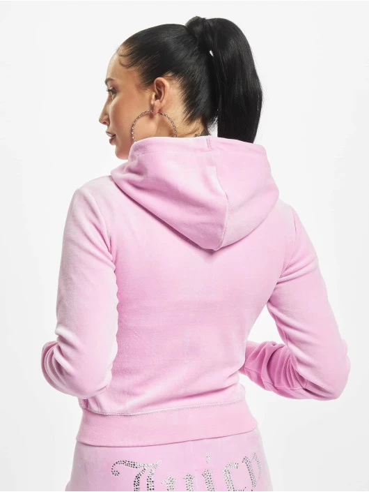 Juicy Couture Damen Zip Hoodie Robertson In Pink 4 Juicy Couture Damen Zip Hoodie Robertson In Pink – Bild 2