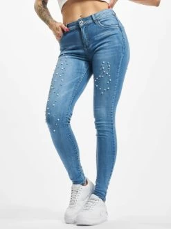 Damen Skinny Jeans Pearl In Blau