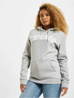 Mister Tee Damen Hoody Chicago In Grau