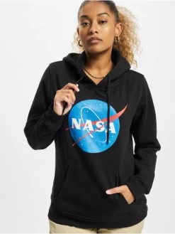 Mister Tee Damen Hoody Ladies Nasa In Schwarz