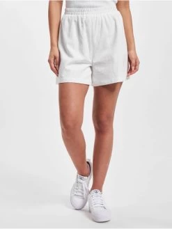 NA-KD Damen Shorts Elastic Waist Linen Look In Weiß