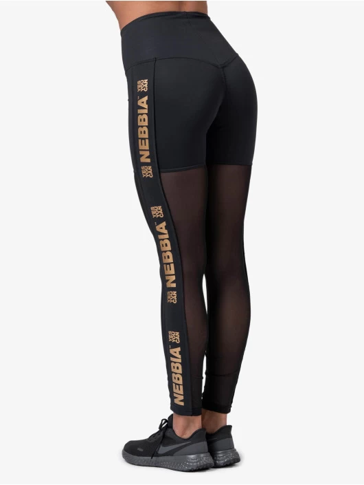 NEBBIA Damen Legging Mesh In Schwarz 4 NEBBIA Damen Legging Mesh In Schwarz – Bild 2