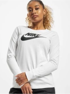 Nike Damen Longsleeve Essntl Icon In Weiß