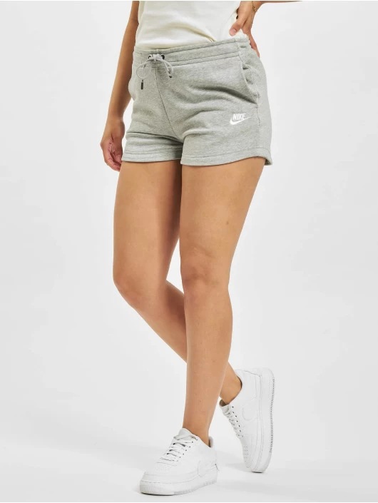 Nike Damen Shorts W Nsw Essntl Flc Hr Ft In Grau 3 Nike Damen Shorts W Nsw Essntl Flc Hr Ft In Grau