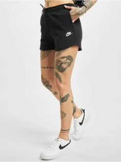 Nike Damen Shorts W Nsw Essntl Flc Hr Ft In Schwarz