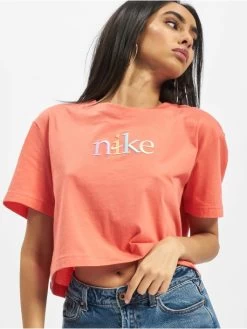 Nike Damen T-Shirt Crop Craft In Pink