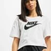 Nike Damen T-Shirt Essential Icon Future In Weiß -Modegeschäft für Damen nike t shirt weiss 737576