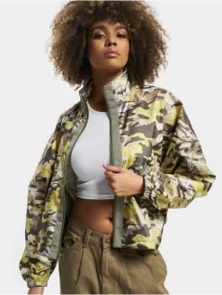 Nike Damen Übergangsjacke Nsw Woven Aop In Grün