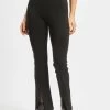 ONLY Damen Chino Paige Front Slit In Schwarz -Modegeschäft für Damen only chino schwarz 860748
