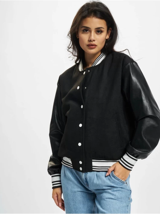 ONLY Damen College Jacke Irina In Schwarz 3 ONLY Damen College Jacke Irina In Schwarz