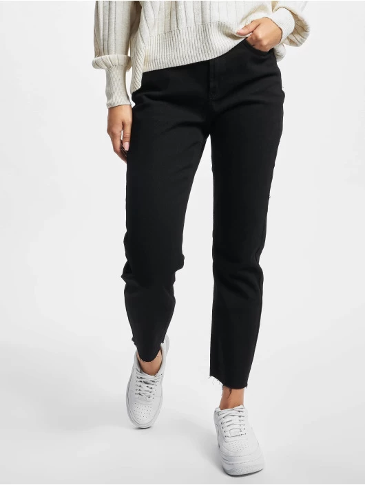 ONLY Damen High Waist Jeans Emily In Schwarz 3 ONLY Damen High Waist Jeans Emily In Schwarz