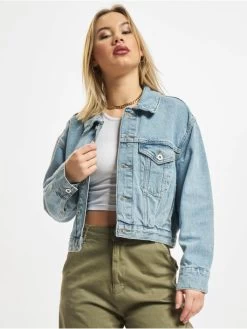 ONLY Damen Jeansjacken Pleat In Blau