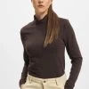 ONLY Damen Longsleeve Live Love Highneck In Braun 2 ONLY Damen Longsleeve Live Love Highneck In Braun -Modegeschäft für Damen only longsleeve braun 913947