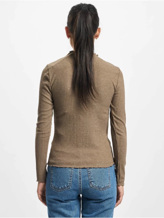 ONLY Damen Longsleeve Emma High Neck In Braun 4 ONLY Damen Longsleeve Emma High Neck In Braun – Bild 2