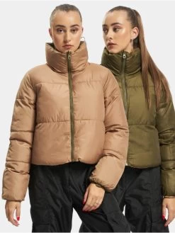 ONLY Damen Puffer Jacket Ricky Reversibel In Beige