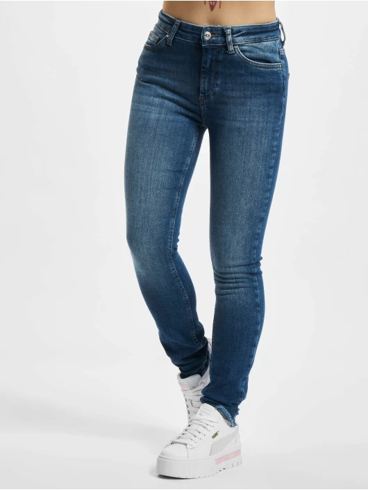 ONLY Damen Skinny Jeans Blush Mid Ankle Raw Rea194 In Blau 3 ONLY Damen Skinny Jeans Blush Mid Ankle Raw Rea194 In Blau