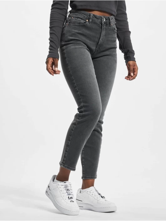 ONLY Damen Slim Fit Jeans Emily Stretch High Waist In Grau 3 ONLY Damen Slim Fit Jeans Emily Stretch High Waist In Grau