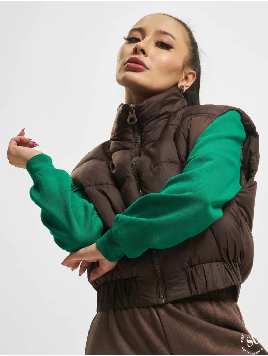 ONLY Damen Weste Carol Short Waistcoat In Braun 3 ONLY Damen Weste Carol Short Waistcoat In Braun