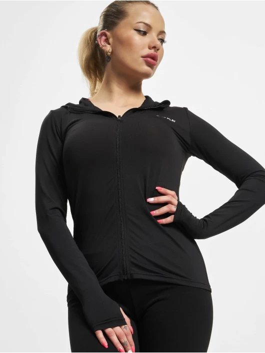 ONLY Damen Zip Hoodie Mila Train In Schwarz 3 ONLY Damen Zip Hoodie Mila Train In Schwarz