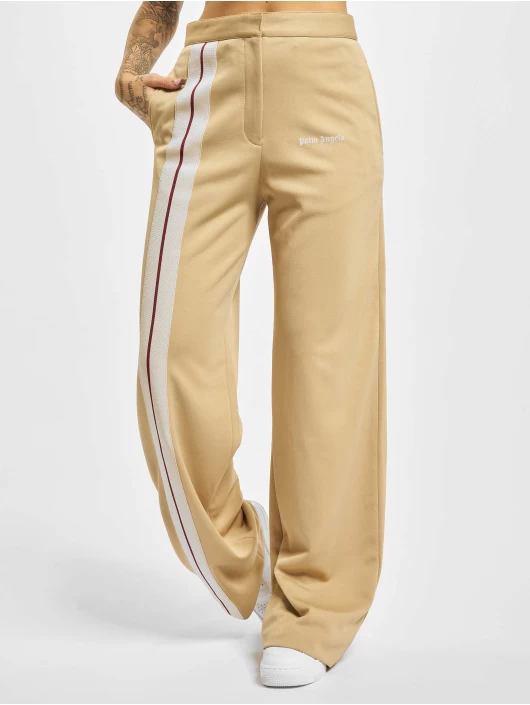 Palm Angels Damen Chino Loose Track In Beige 3 Palm Angels Damen Chino Loose Track In Beige