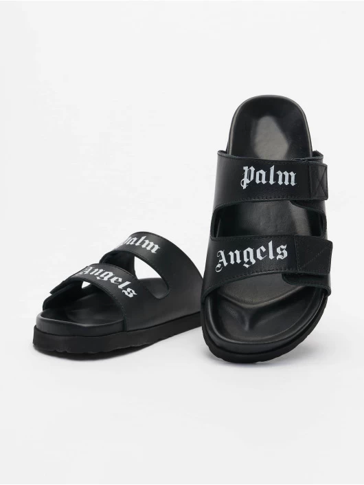 Palm Angels Damen Sandalen Logo In Schwarz 3 Palm Angels Damen Sandalen Logo In Schwarz
