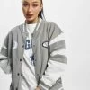 Pegador Damen College Jacke Yukon Oversized Varsity In Grau -Modegeschäft für Damen pegador college jacke grau 960708