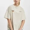 Pegador Damen T-Shirt Mace Heavy Oversized In Beige -Modegeschäft für Damen pegador t shirt beige 987559