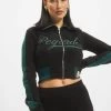 Pegador Damen Zip Hoodie Nantes Cropped In Schwarz