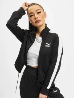 Puma Damen Übergangsjacke T7 Crop PT In Schwarz