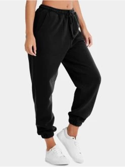 Damen Jogginghose Oversize In Schwarz