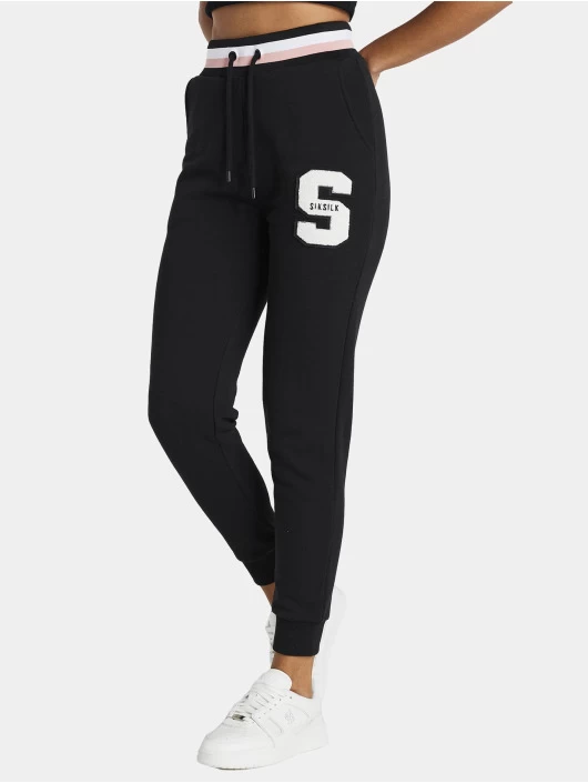 Damen Jogginghose Varsity Logo Joggers In Schwarz 3 Damen Jogginghose Varsity Logo Joggers In Schwarz