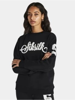 Damen Pullover Varsity Logo In Schwarz