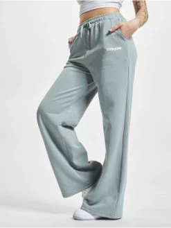 SIXTH JUNE Damen Chino Basic Jersey Wide In Blau