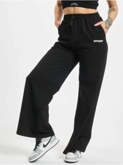 SIXTH JUNE Damen Chino Jersey Wide In Schwarz