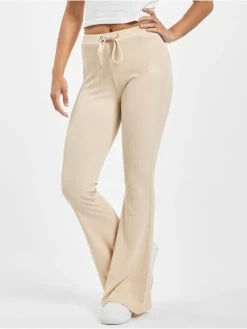 SIXTH JUNE Damen Jogginghose Ribbed In Beige