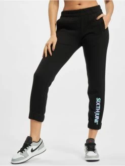 SIXTH JUNE Damen Jogginghose Irridescent In Schwarz