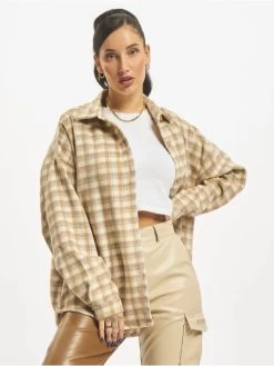 SIXTH JUNE Damen Übergangsjacke Curly In Beige