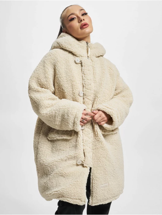 SIXTH JUNE Damen Winterjacke Reversible Borg Linin In Weiß 4 SIXTH JUNE Damen Winterjacke Reversible Borg Linin In Weiß – Bild 2