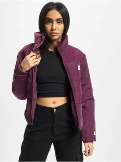 Starter Damen Puffer Jacket Ladies Logo In Violet