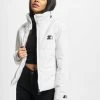 Starter Damen Puffer Jacket Ladies Logo In Weiß -Modegeschäft für Damen starter puffer jacket weiss 860885