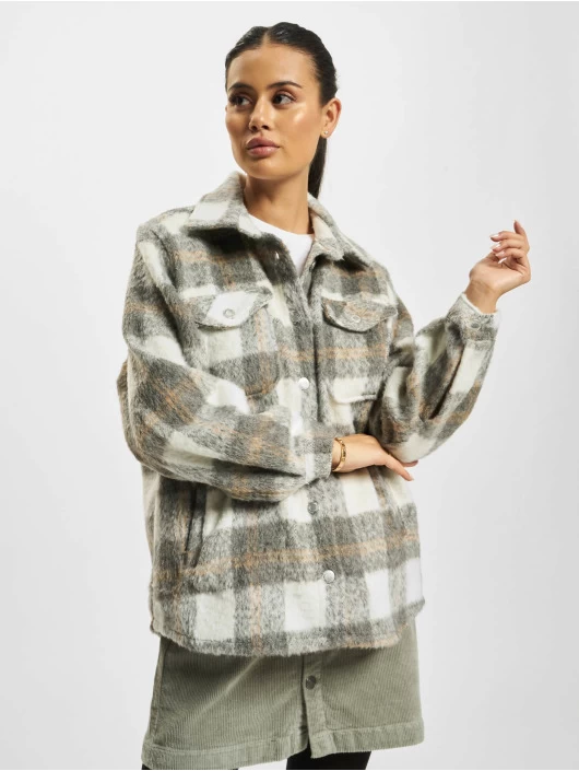 Damen Übergangsjacke DOB Oversize In Grau 3 Damen Übergangsjacke DOB Oversize In Grau
