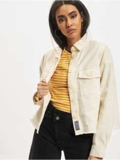 SUBLEVEL Damen Jeansjacken Maja In Weiß