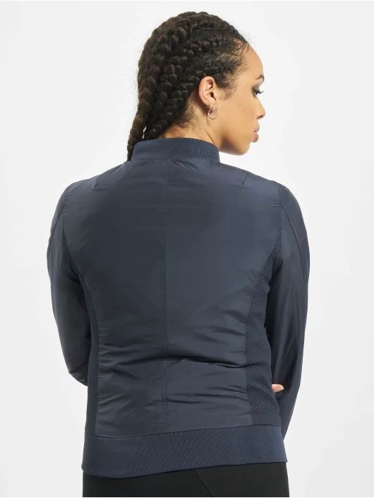 URBAN CLASSICS Damen Bomberjacke Ladies Light In Blau 4 URBAN CLASSICS Damen Bomberjacke Ladies Light In Blau – Bild 2