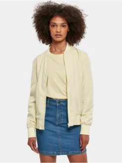 URBAN CLASSICS Damen Bomberjacke Ladies Light Bomber In Gelb