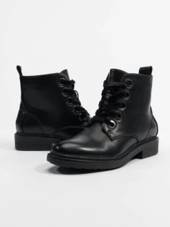 URBAN CLASSICS Damen Boots Velvet Lace In Schwarz