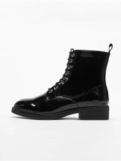 URBAN CLASSICS Damen Boots Lace In Schwarz